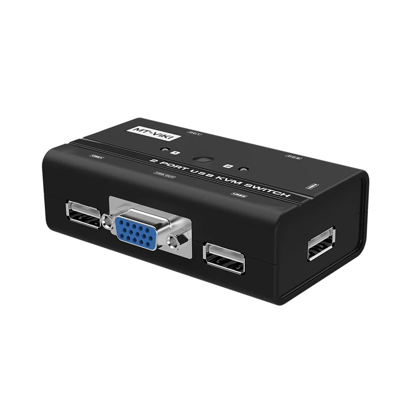MT VIKI 2 порта USB VGA KVM переключатель ручная кнопка нажатие выберите оригинальные