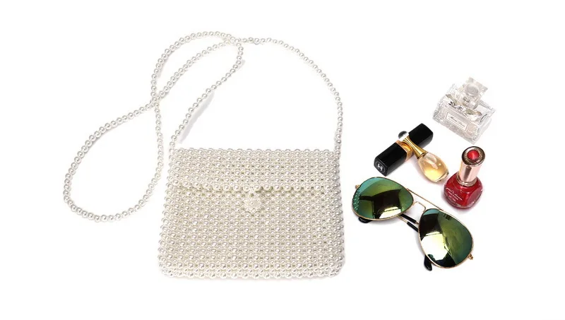 Ручной жемчужные сумочки Lady beaded сумка модные женские туфли Crossbody INS небольшой