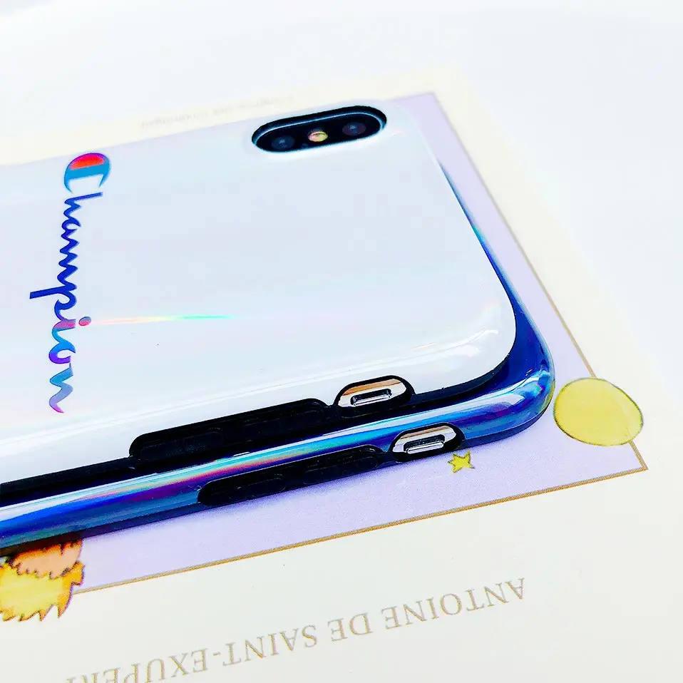 Silicone gradient phone case For iPhone 6 6S 7 8 Plus Drop-proof Back Covers Funda iphone X XR XS MAX |