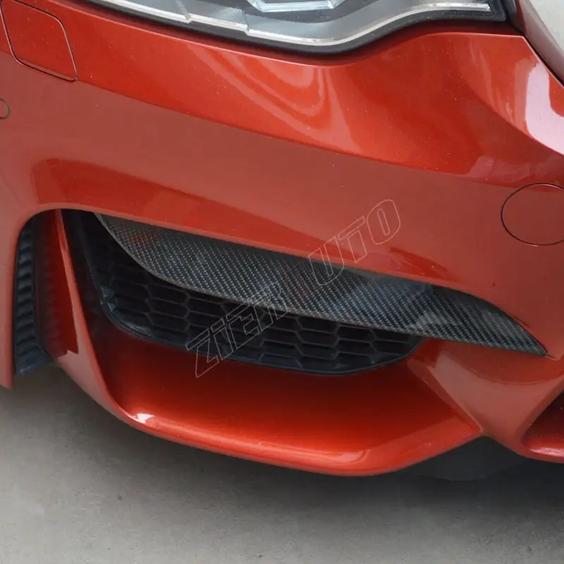 Углеродное волокно передний бампер верхние щитки/разветвители для BMW M3 M4