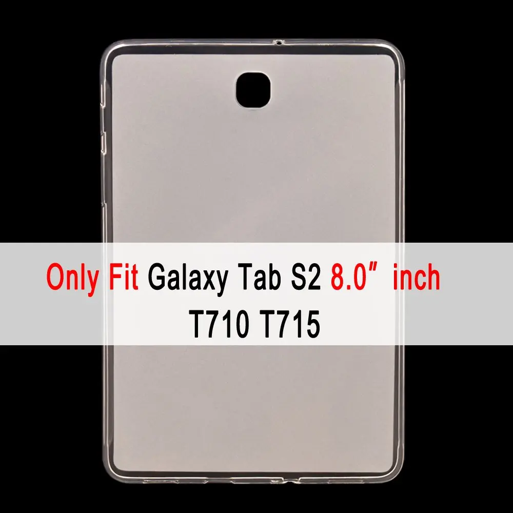 T710 T715 T719N Силиконовый мягкий чехол для samsung Galaxy S S2 S3 S4 S5e S6 10,5 9,7 8,4 8,0 T860 T865 T800 T810 T820 T830 T720 T710 T700 чехол Funda - Цвет: T710 T715 T719N