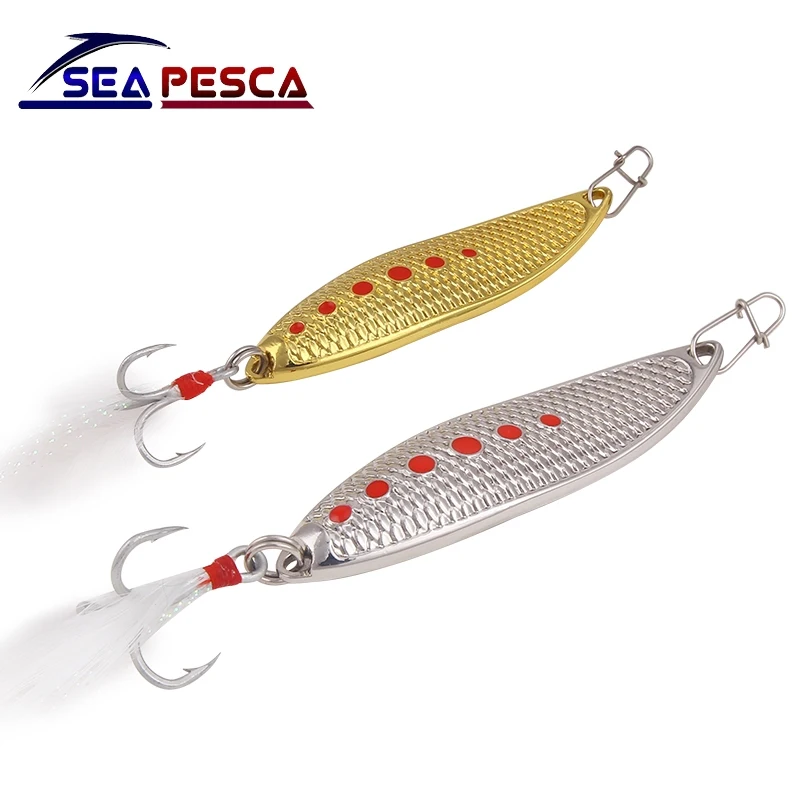 SEAPESCA ложка приманка 10 г/15 г/20 г металлическая рыболовная 2 вида цветов басы