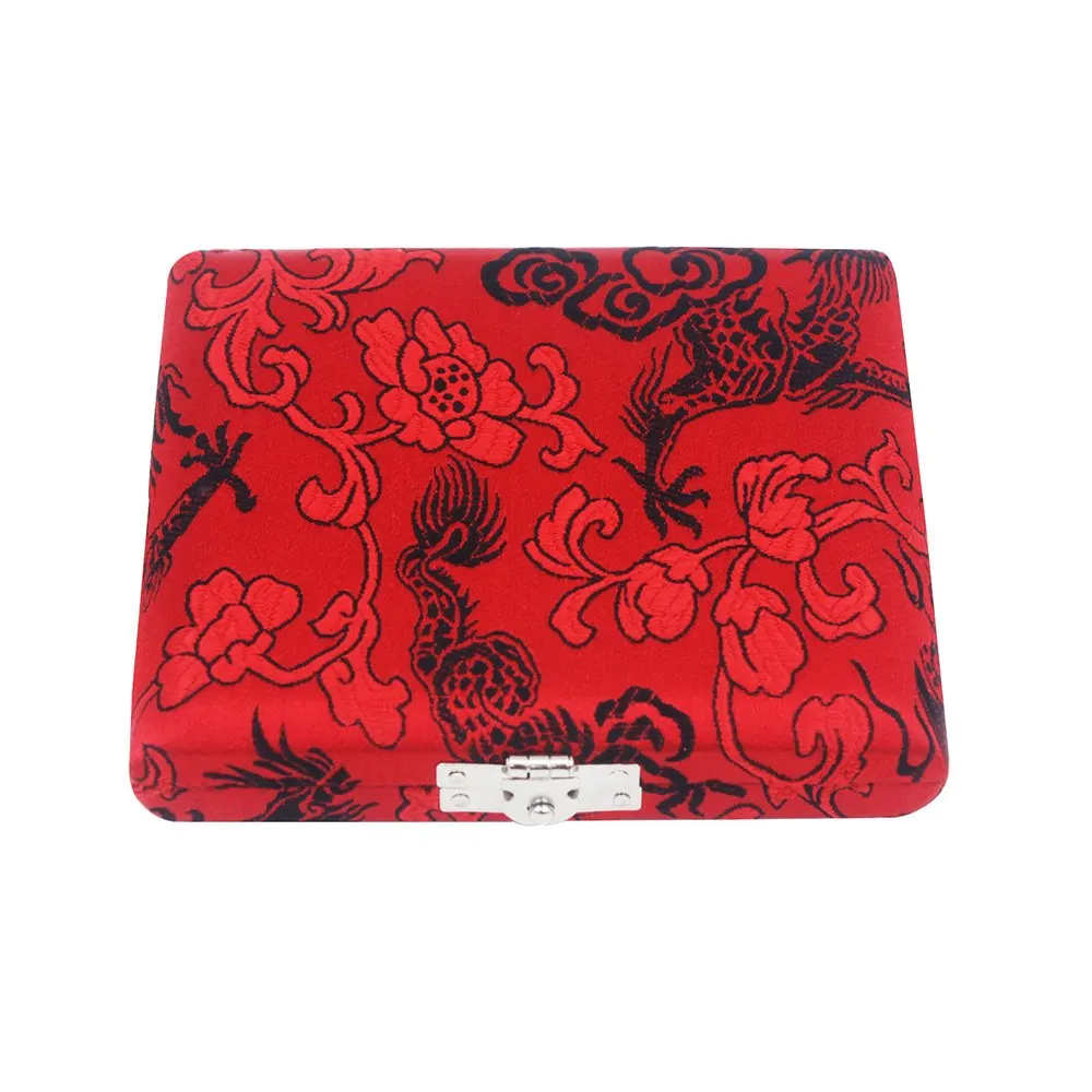 Деревянный Oboe Reed Чехол держатель коробка покрыта красивой тканью для 6 шт