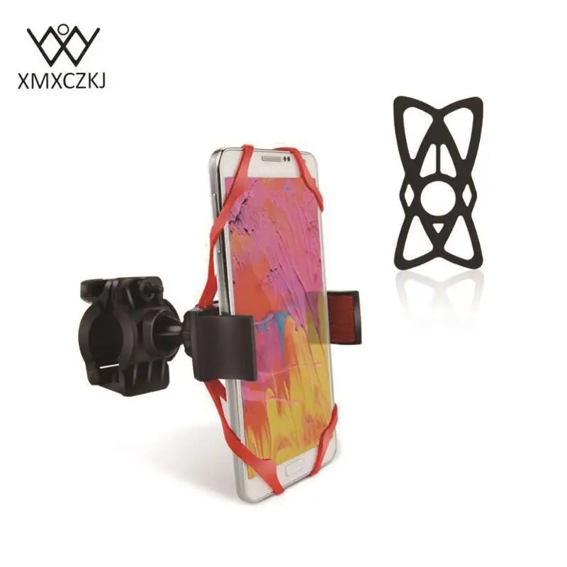 XMXCZKJ 5pcs Universal Cell Phone Bicycle Motorcycle Handlebar Silicone Security Bands Phones Holder Band for Iphone Samsung GPS|phone holder|cell