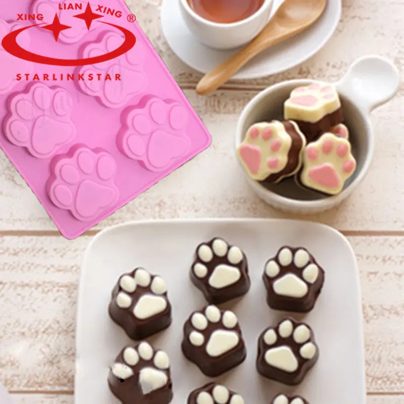 1 шт. силиконовая форма в виде кошачьих ножек мафинов конфет желе fondant торта