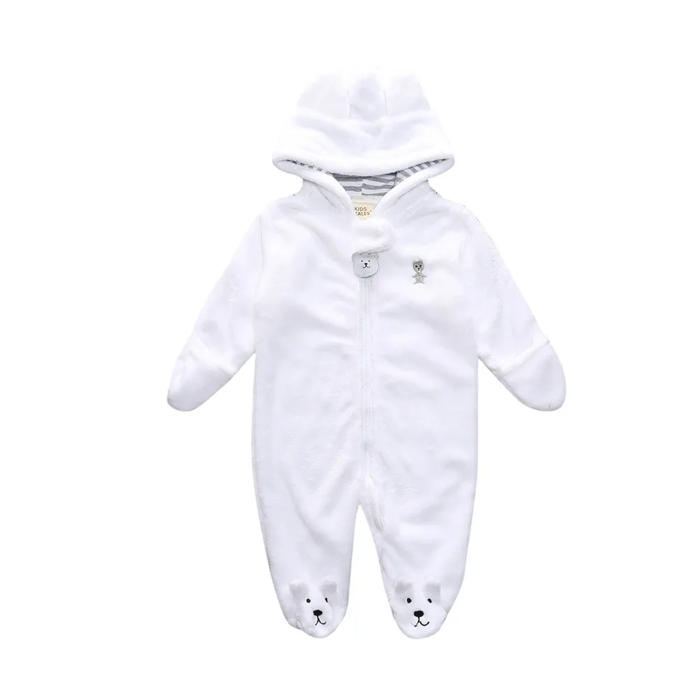 

2017 fleece baby animal overalls bear style children's overalls newborns Funny Clothes cute Clothes for baby footies