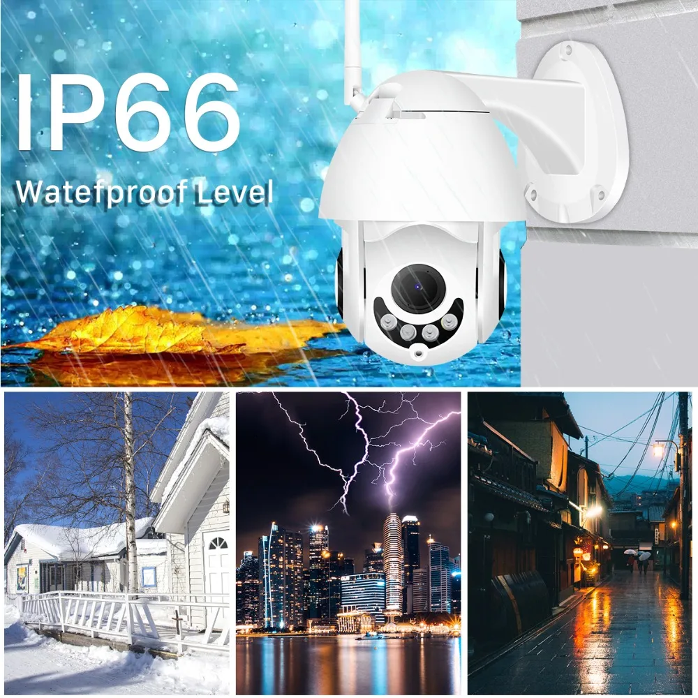 Скоростная купольная IP камера BESDER 1080P PTZ беспроводная Wi Fi безопасности с
