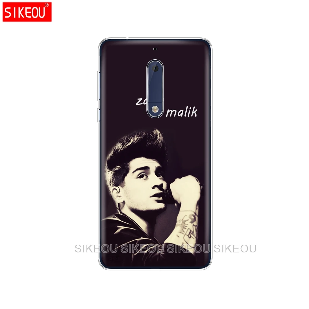 Силиконовый чехол для телефона Nokia 5 3 6 7 PLUS 8 9 /Nokia 1 2 2018 однонаправленный Зейн Малик