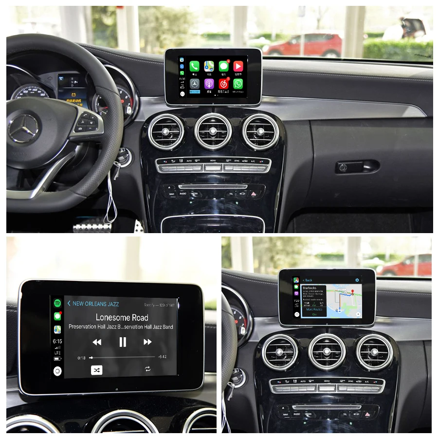 Joyeauto беспроводной Apple Carplay автомобильный игровой Android авто зеркало модифицированное для Mercedes A B C E G CLA gla GLC S Class 15-19 NTG5 W205