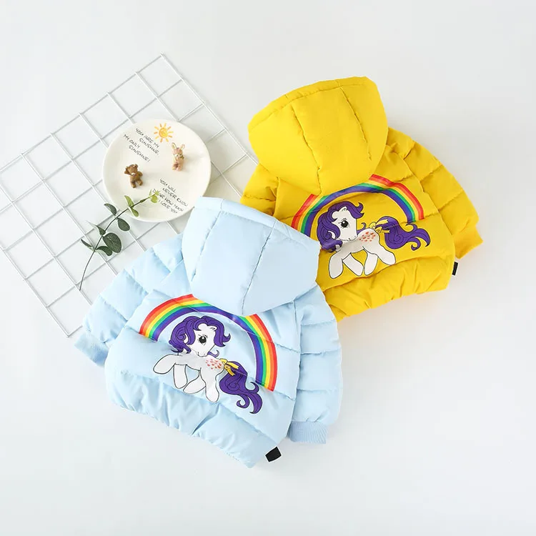 Infant Girls Coat 2018 Winter Down Jacket for Baby Cartoon Warm Outerwear Hooded Newborn Clothes | Детская одежда и обувь