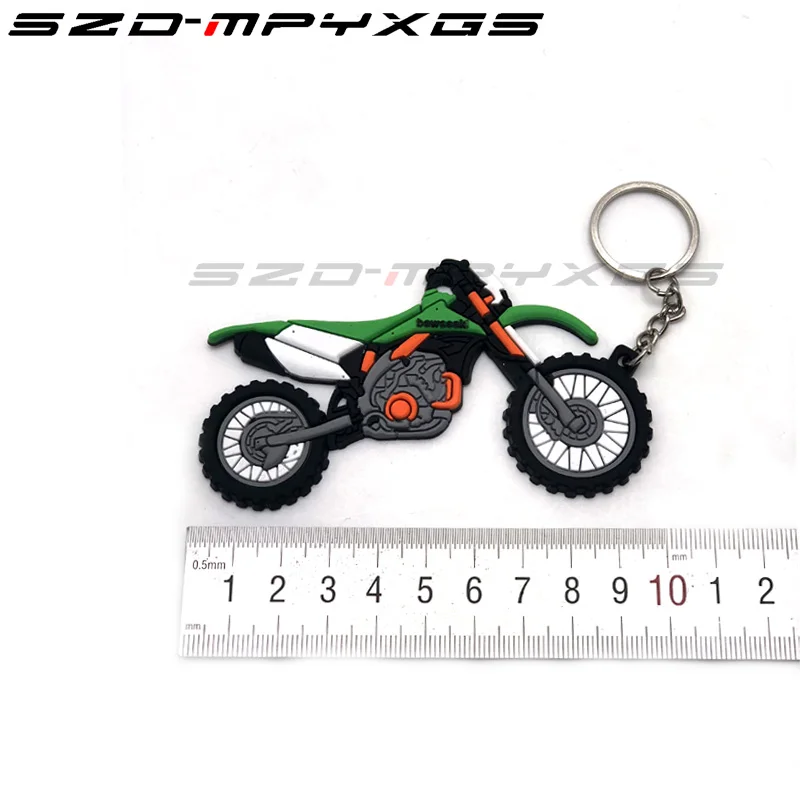 Модель мотоцикла Форма Мягкий Каучуковый брелок для ключей Honda kawasaki BMW Harley Suzuki Yamaha