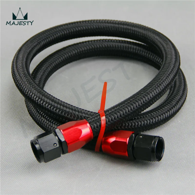 

AN10 STEEL/NYLON BRAIDED 1.2M / 3.6 feet OIL LINE with adapter for oil cooler