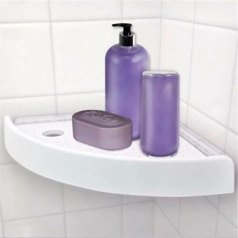 Bathroom Shelf Qrganizer Corner Shelf Caddy Bathroom Plastic Corner Shelf Shower Storage Wall Holder Shampoo Holder