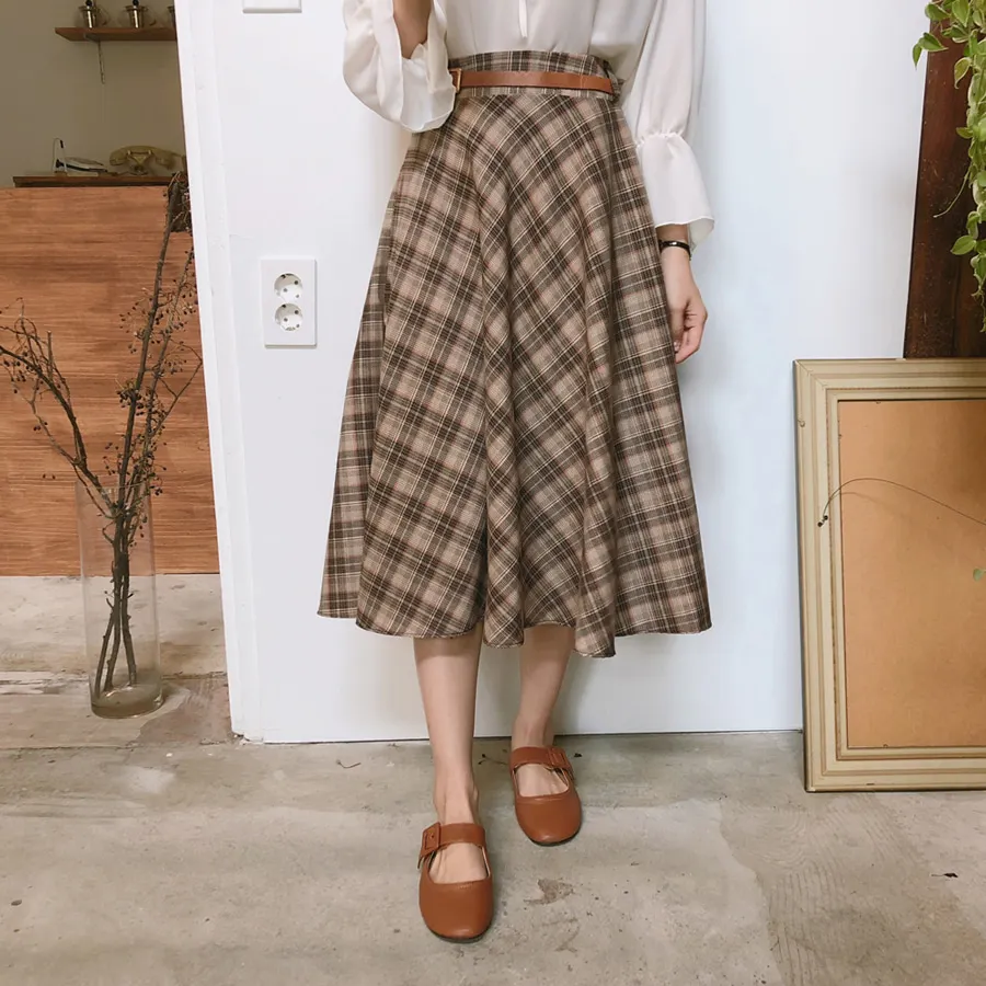Эластичная резинка на талии, Винтаж юбки размера плюс Harajuku корейский клетчатая юбка Для женщин Высокая Талия школьная обувь для девочек середины CARF плиссированная юбка