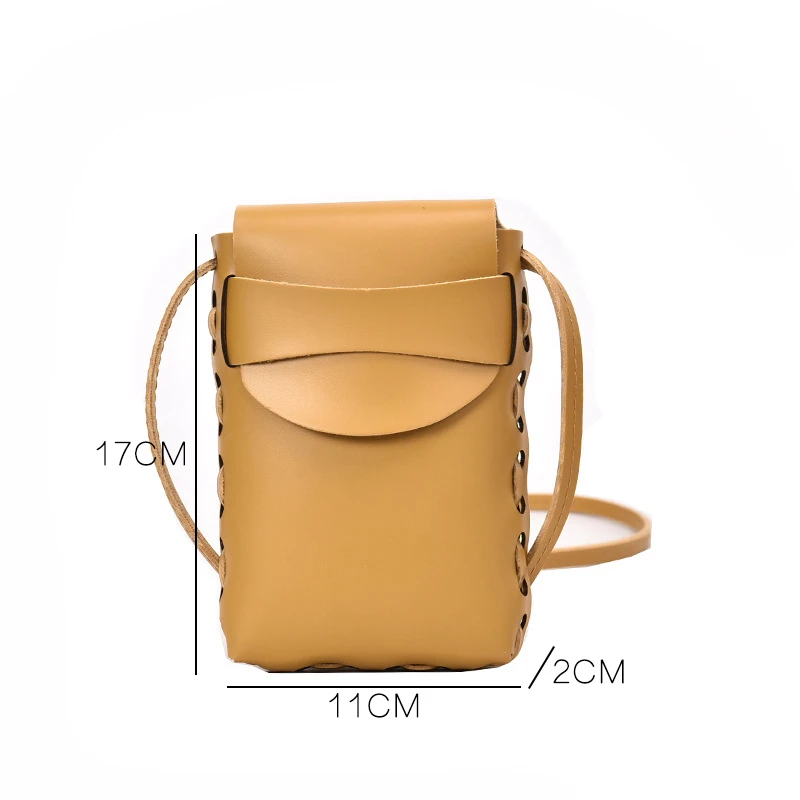 Youda оригинальный нишевый дизайн сплошной цвет Дамский Мобильный телефон сумка