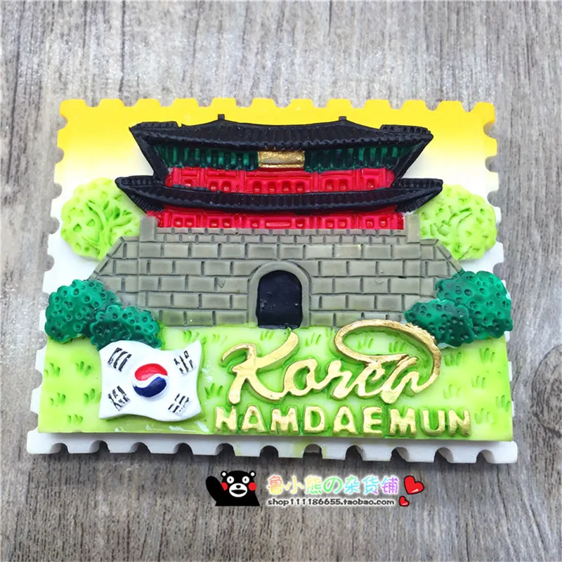 New Hot Korea Seoul Namdaem Jeju Island Gyeongbokgung Palace Fridge Magnet Tourist Souvenirs Refrigerator Magnetic Stickers Gift | Дом и сад