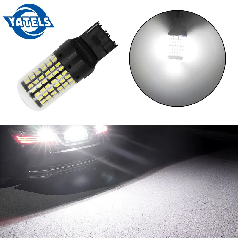 Автомобильный светодиодный стоп-сигнал светильник 7440 T20 3014 чипы 144 SMD лампы нет Hyper