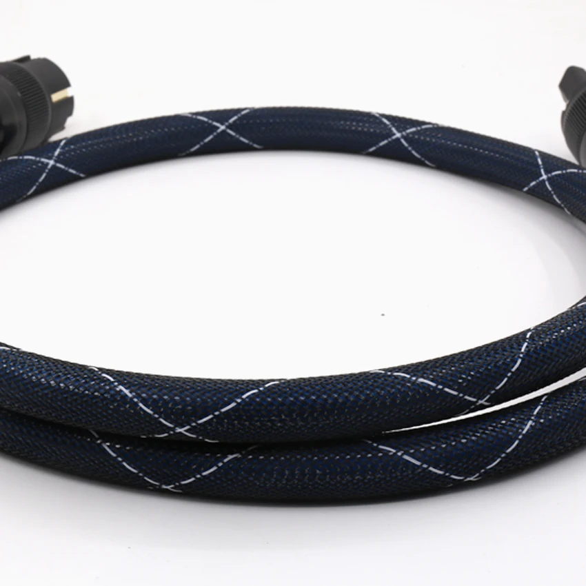 Сетевой кабель Hifi P111 OCC с посеребренным покрытием европейская версия питания