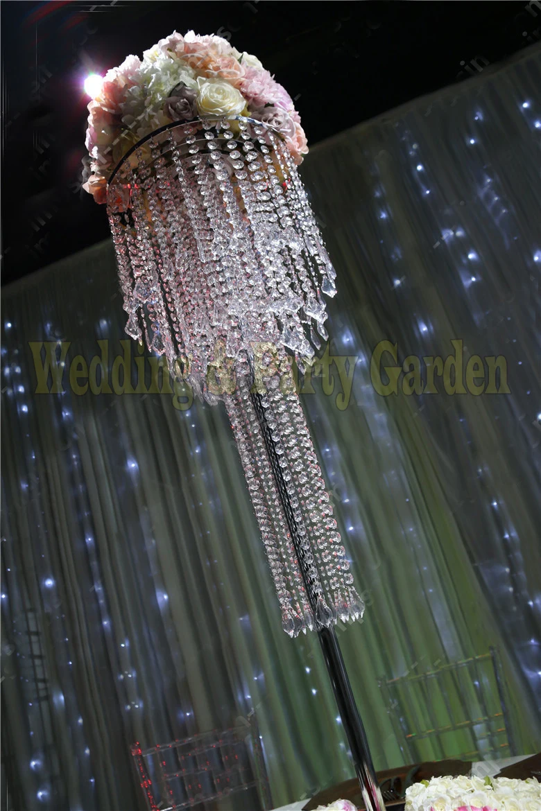 

Crystal Table Center Wedding Centerpiece Flower Stand 10 pcs/lot