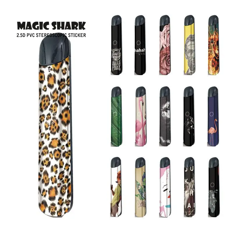 Водонепроницаемый чехол наклейка Magic Shark Leaf Flamingo Present Rose Star War Leopard для Relx Alpha A 233
