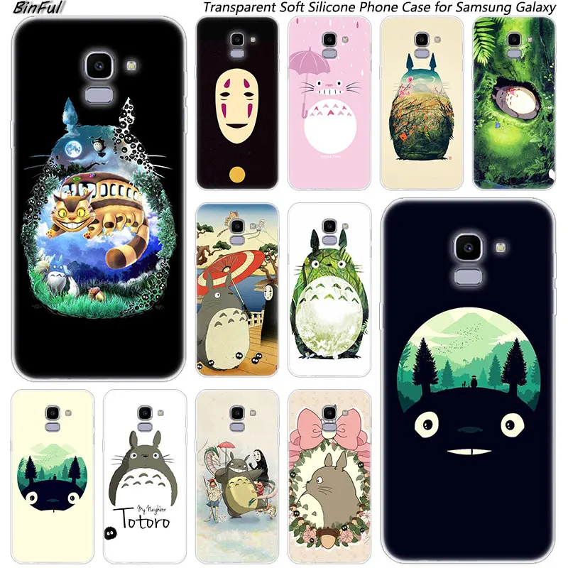 Хит продаж мягкий силиконовый чехол для телефона My neighbot Totoro Samsung Galaxy J8 J6 J4 2018 J2 Core J5