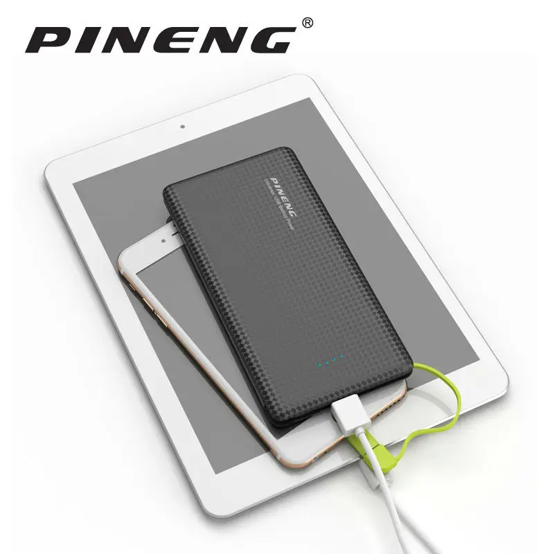 Оригинал Pineng power Bank 10000 мАч Внешняя батарея Pn 951 Портативное Мобильное быстрое