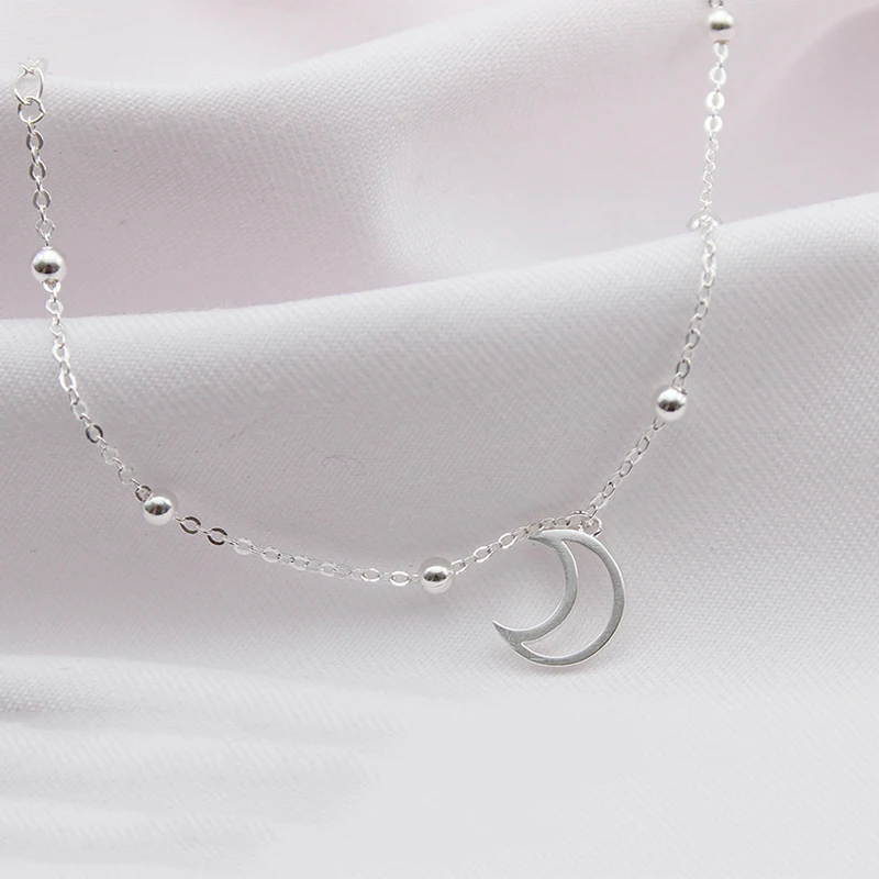 

MEYRROYU 925 Sterling Silver 2021 New Bracelet Fashion Exquisite Moon Pendant Bracelet Lady Engagement Banquet Jewelry