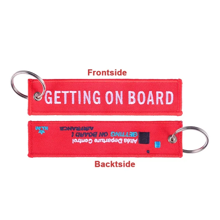 5 PCS Remove Before Flight Chaveiro тег брелок с вышивкой брелок для ключей для авиации OEM Брелоки ювелирные украшения Чемодан бирка в виде брелка для ключей, 5 шт./лот - Цвет: 5 PCS