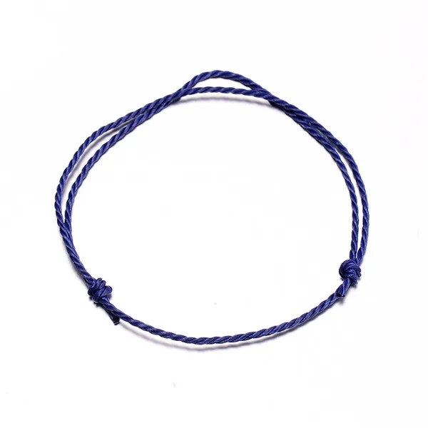 Blue VEKNO, 5 шт./лот, ручная работа, красный шнурок, браслеты на удачу, браслеты, браслеты на запястье для женщин и мужчин, разноцветный браслет, модное ювелирное изделие - Окраска металла: Blue
