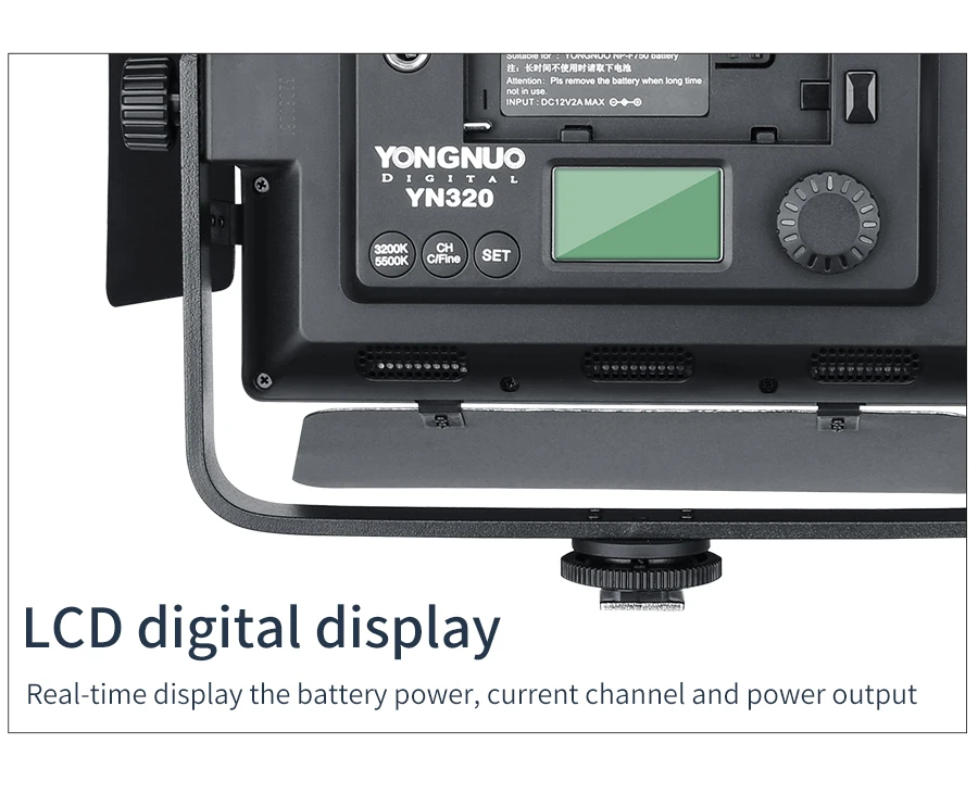 YONGNUO yn320 Аксессуары для фотостудий светодиодный Панель видео с подставкой держатель высокое Яркость видео для Canon цифровых зеркальных фотокамер Nikon Камера