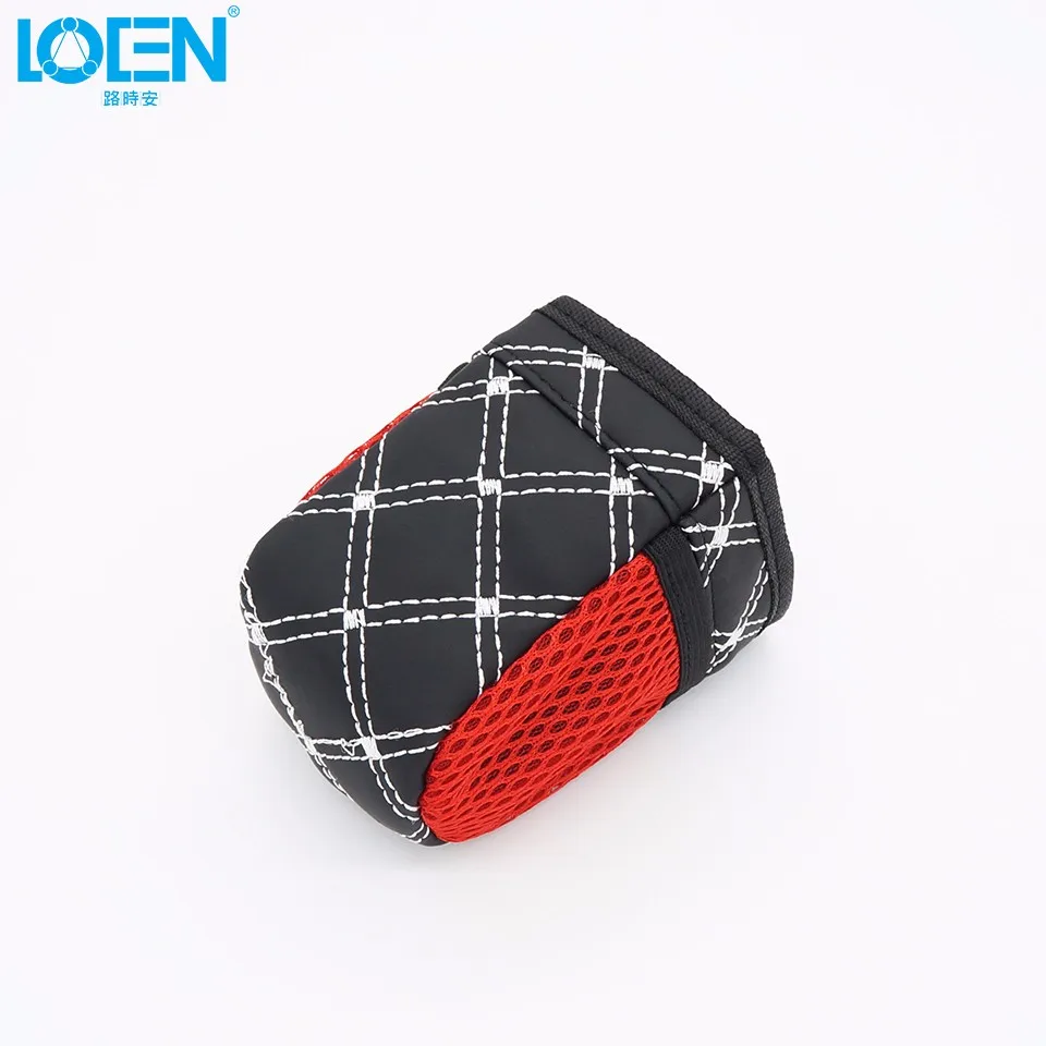 LOEN 1 шт. автомобильный Стайлинг Авто вентиляционное отверстие выход органайзер для телефона монета ручка держатель мешка для мусора Красная белая линия черная висячая сумка для хранения