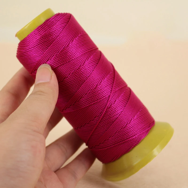 rose red 0,2 0,4 0,6 0,8 мм 1 мм из полиамида нейлоновый шнур швейные нитки веревка шелка и кожи с заостренным носком Бисер строка для Цепочки и ожерелья Браслет "сделай сам" для изготовления ювелирных изделий - Цвет: rose red