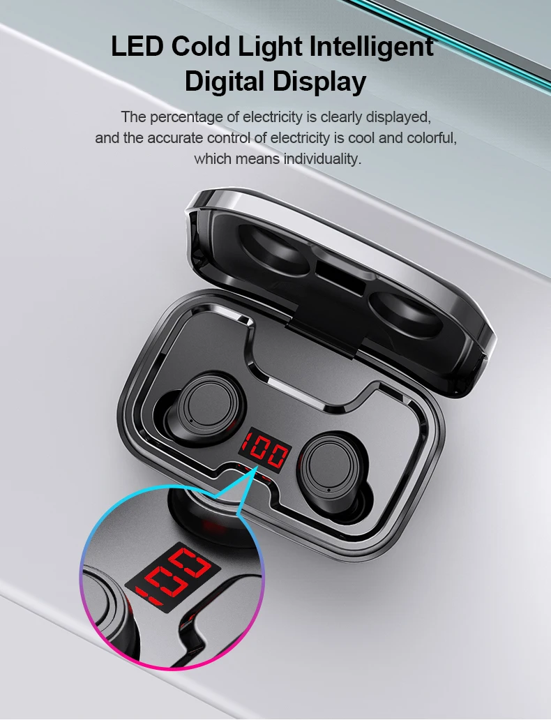 TWS X10 беспроводные наушники bluetooth IPX7 водонепроницаемый регулятор громкости BT V5.0 шумоподавление 3D стерео 3500 мАч емкость батареи