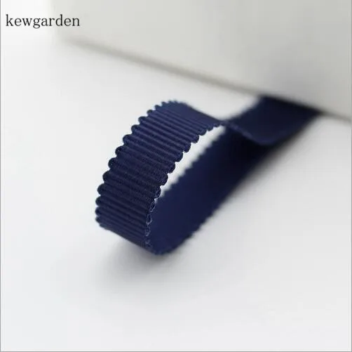 Kewgarden 10 мм 3/" волна корсажная лента для кромки лента вручную изготовленная лента DIY лук аксессуары атласные упаковочные ленты Riband 50 ярдов