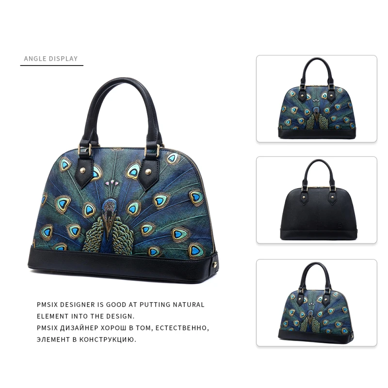 Женская сумка PMSIX брендовая дизайнерская женская тоут Сумки из натуральной кожи