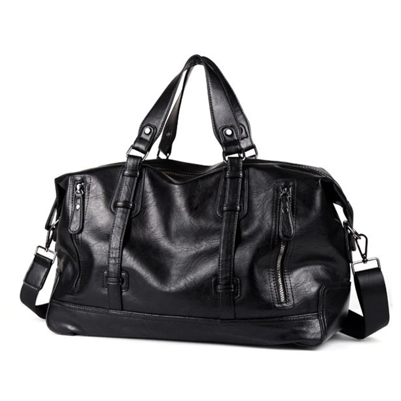 Travel Bags Black Shoulder Handbag Messenger Bag Tote  Large-Capacity Portable Shoulder Bags Men's Fashion Travel Bags Package