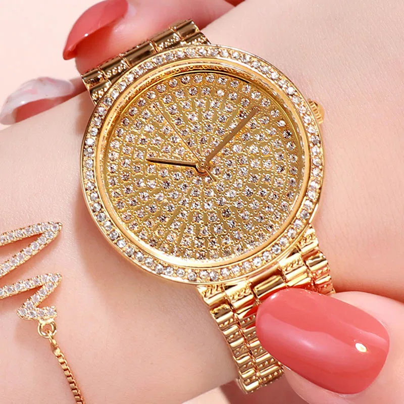2019 модные роскошные Брендовые женские вечерние наручные часы с бриллиантами