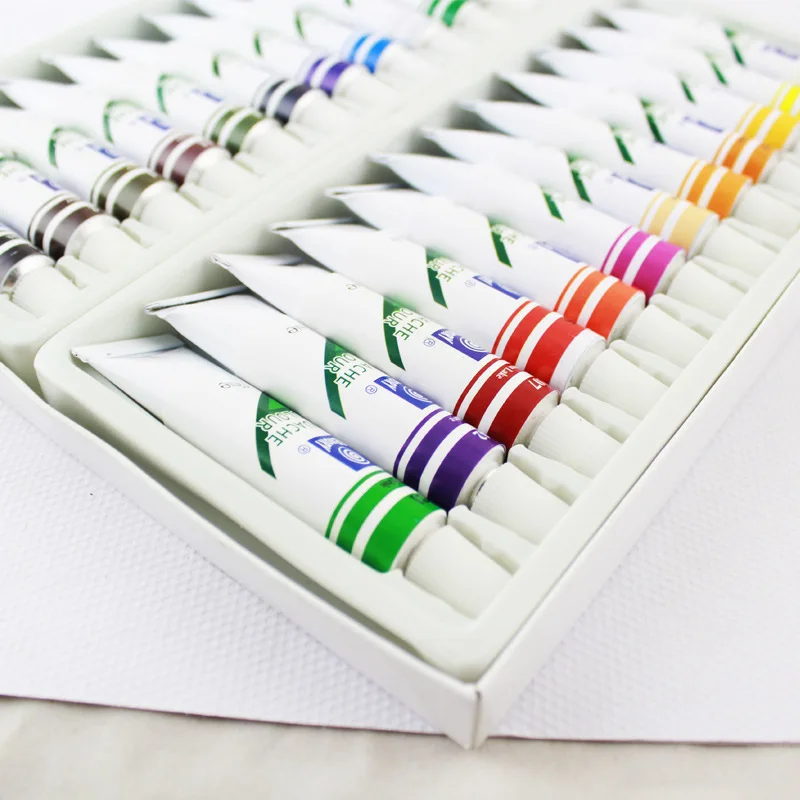12 Colors Marie's Gouache Paint 5ML Set DIY Watercolor Paintcolor Glass Wall Stone Art Painting Drawing Tools Watercolors|gouache paint|watercolor