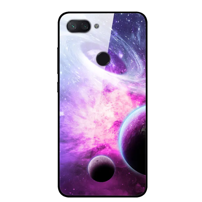 Для Xiaomi mi 8 Lite чехол из закаленного стекла Жесткий Чехол для задней панели для Xiaomi mi 8 Pro чехол мягкий TPU бампер для Xio mi 8 SE M8 Lite