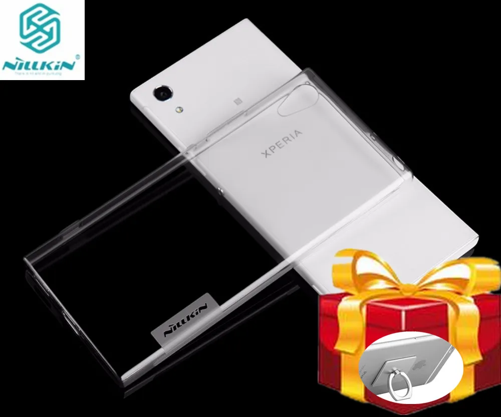 Бесплатный подарок) для Sony Xperia xa1 чехол Nillkin Nature ультра тонкий прозрачный