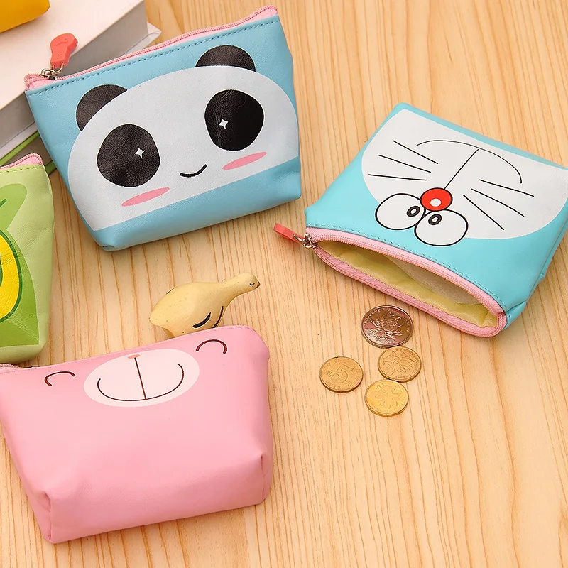 Милые Мультяшные Мини кошельки для монет из искусственной кожи Сумочка женщин и