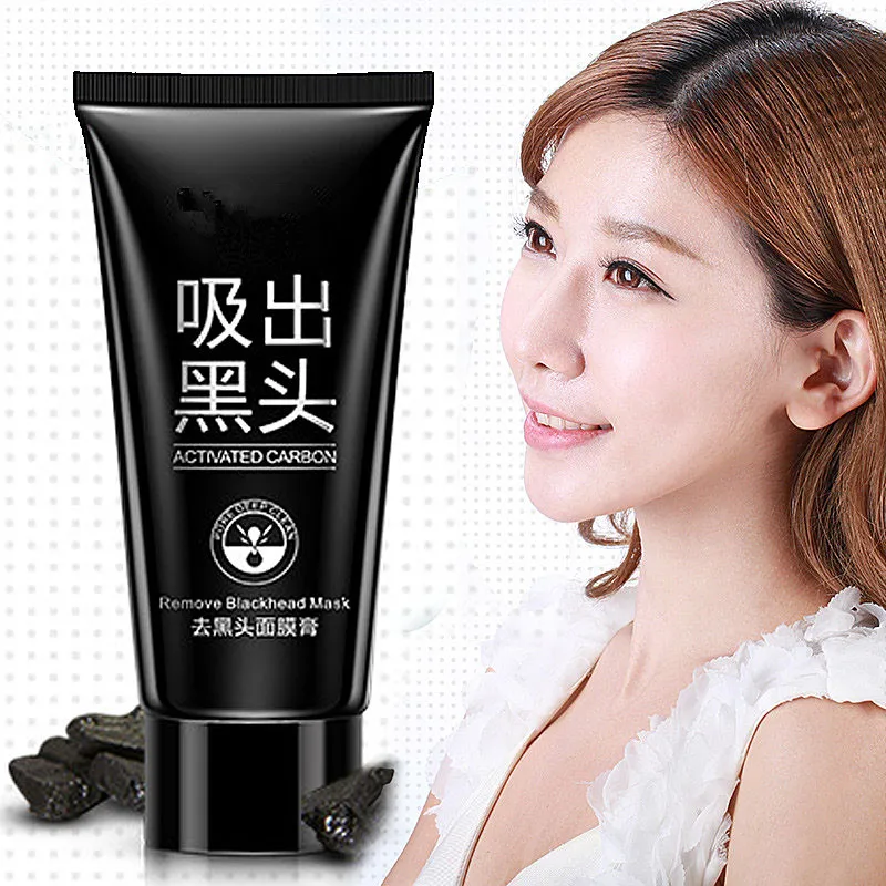 Черная маска для лица лечение акне удаление черных точек на лице пилинг уход за