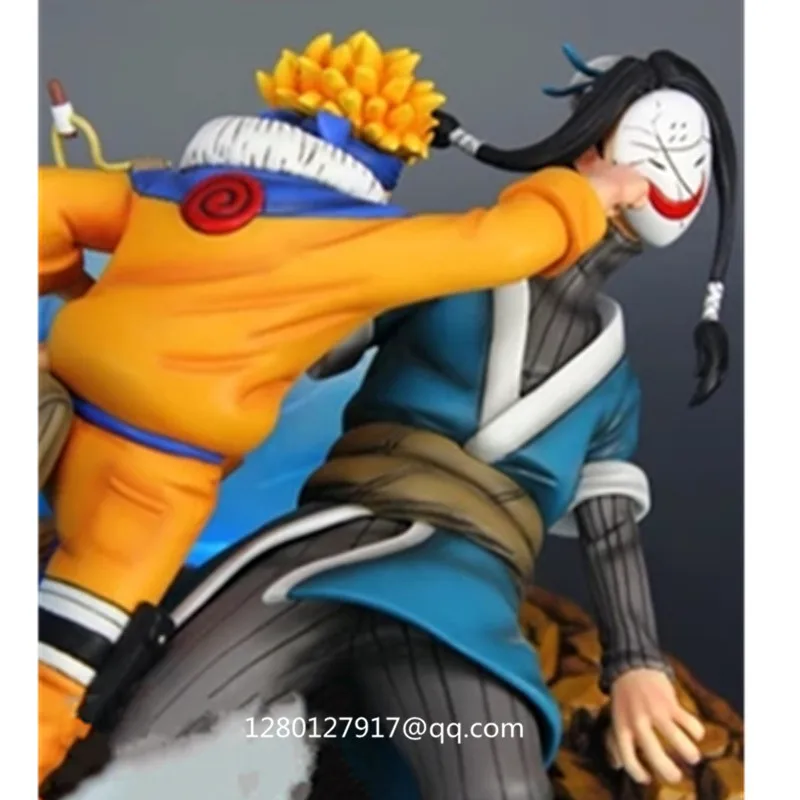Статуя Аниме Наруто Uzumaki NARUTO VS Haku полная длина портрет лед-Стром бюст GK фигурка