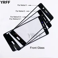 (No Mobile Touch Screen) Outer Glass For Nokia 5 6 6.1 6 II Front Glass Panel Replacement