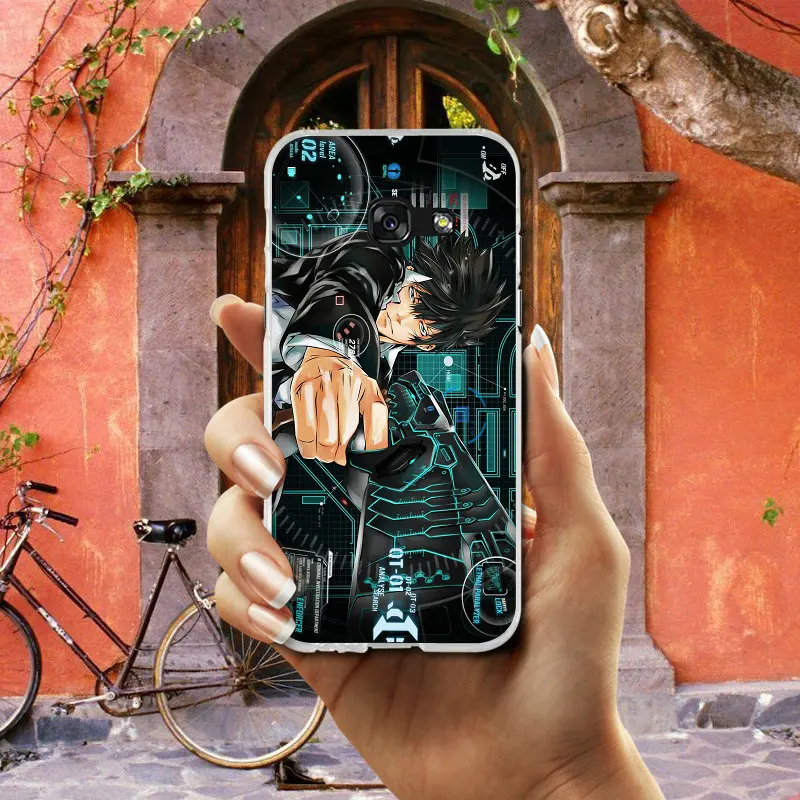 Чехлы для телефонов аниме Psycho Pass Прозрачный Силиконовый ТПУ Samsung Galaxy S2 S3 S4 S5 Mini S6 S7