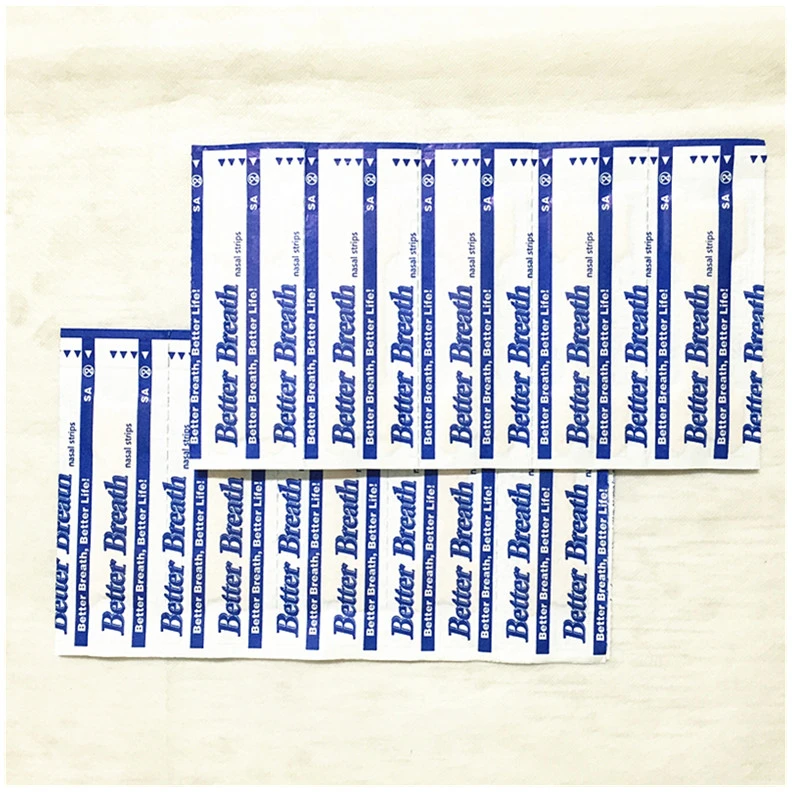 

100Pcs Better Breath Nasal Strips Anti-Snoring Reducing Snore Sleep Aid Anti Snoring Strips Easier Breathe Health Care (66x19mm)