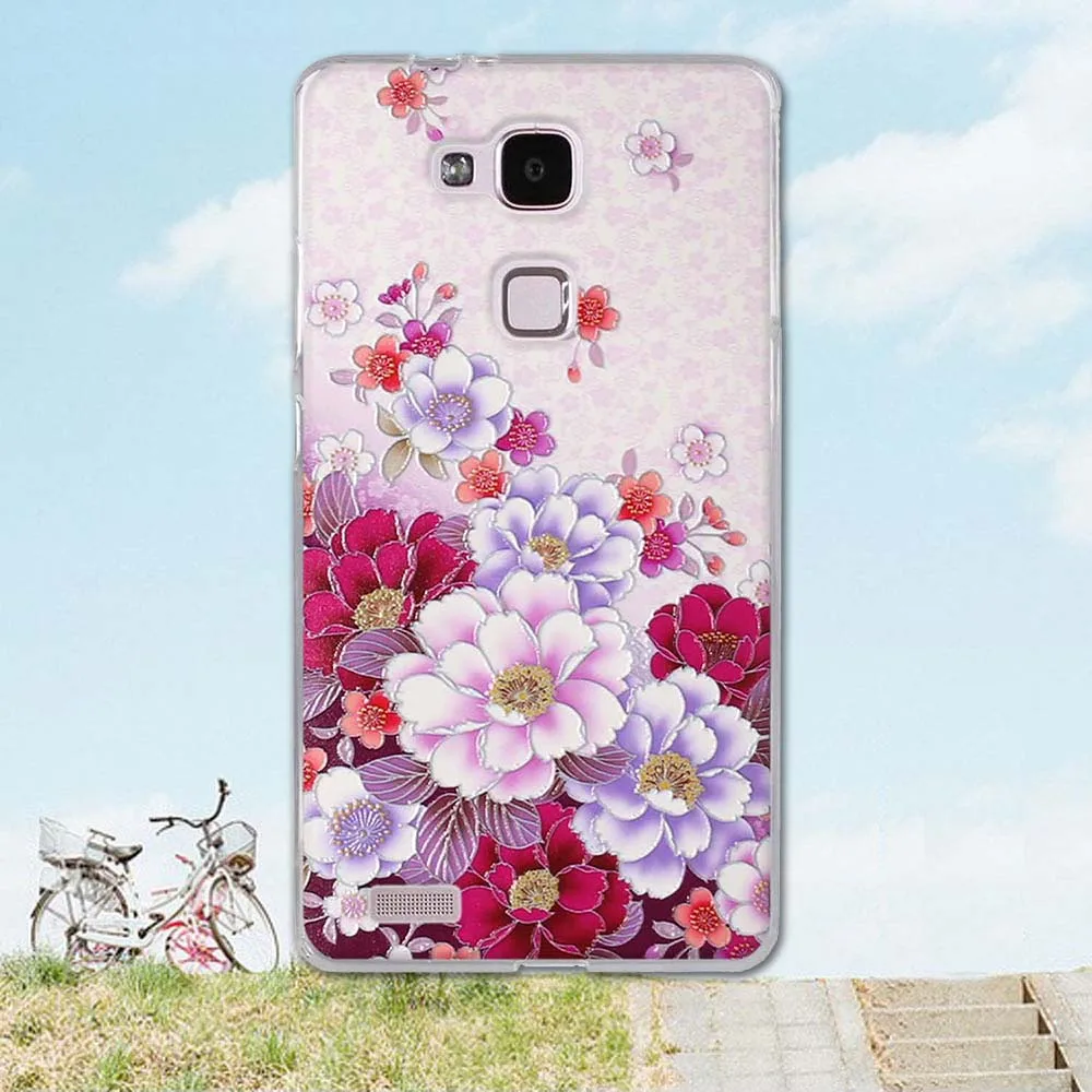 Задняя крышка для Huawei Mate 7 Ультратонкий стильный чехол из ТПУ телефона Ascend Mate7 mate7