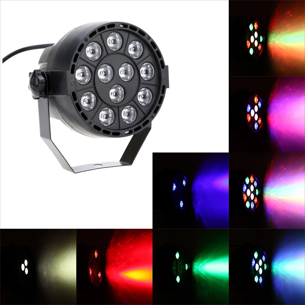 Сценический светодиодный прожектор DMX 512 12 Вт светодиодов|party strobe|12 led rgbdmx |