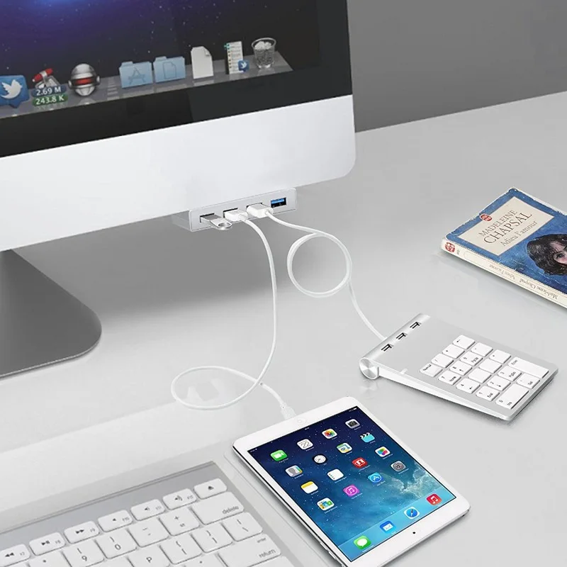 USB 3 0 концентратор премиум 4 Порты Hub разветвитель с 1 ноги 0/DC Мощность Интерфейс