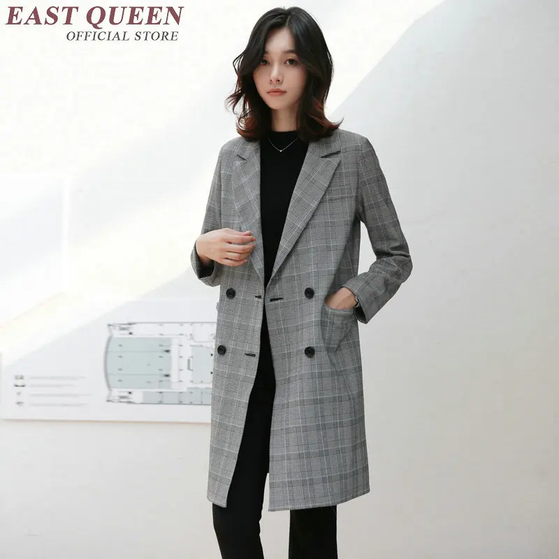 

Women blazers and jackets fashion blazer femme plaid ladies elegant women blazer 2019 KK1495 H